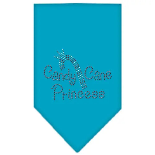 Candy Cane Princess Rhinestone Bandana Turquoise Large Default Title
