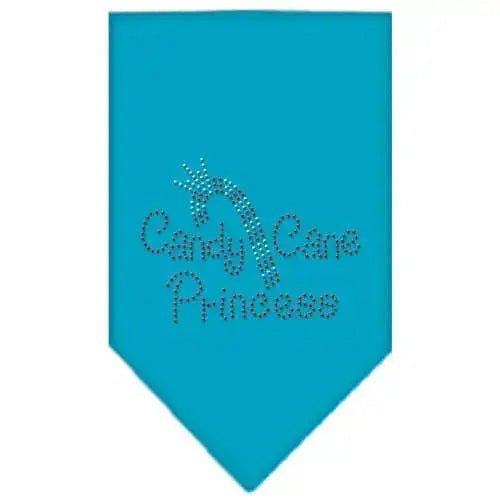 Candy-Cane-Princess-Rhinestone-Bandana-Turquoise-Small-GreatEagleInc-319059751