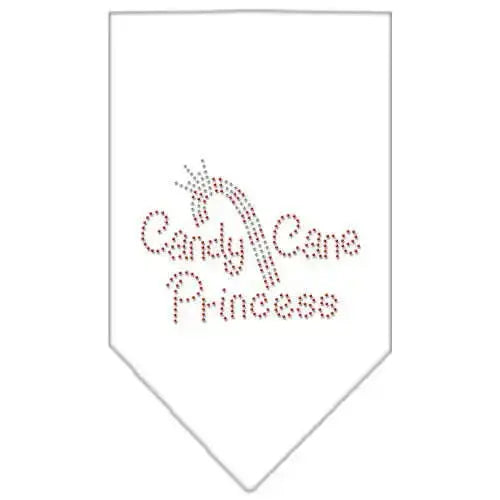 Candy-Cane-Princess-Rhinestone-Bandana-White-Large-GreatEagleInc-319060830