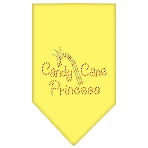 Candy Cane Princess Rhinestone Bandana Yellow Large Default Title