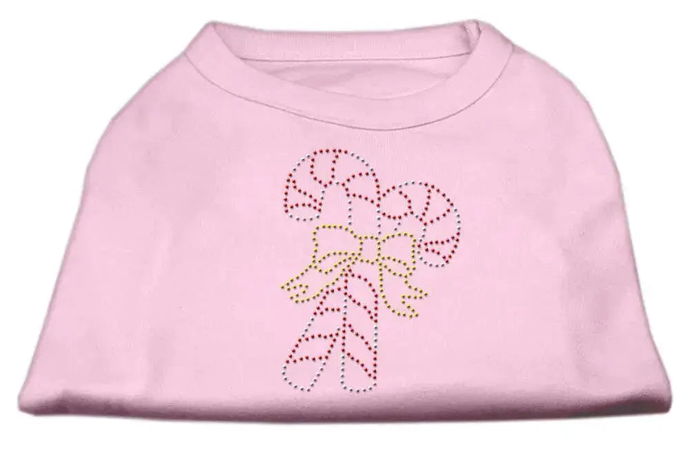 Candy-Cane-Rhinestone-Shirt-Light-Pink-S-GreatEagleInc-319808444