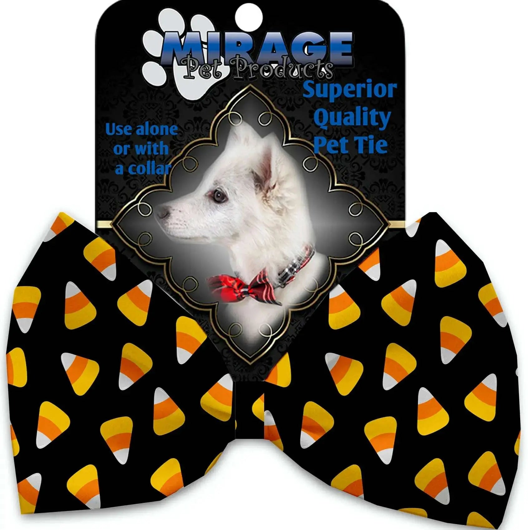 Candy-Corn-Pet-Bow-Tie-Collar-Accessory-With-Velcro-GreatEagleInc-318836820