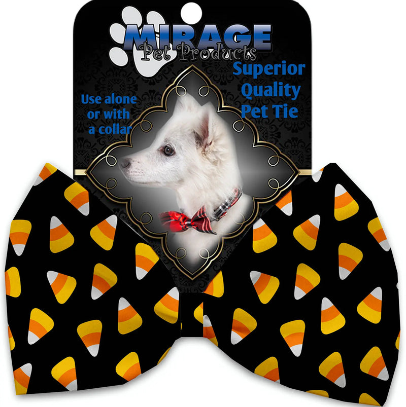 Candy Corn Pet Bow Tie Collar Accessory With Velcro Default Title