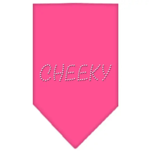 Cheeky Rhinestone Bandana Bright Pink Large Default Title