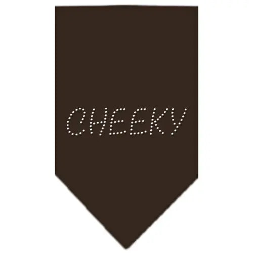Cheeky Rhinestone Bandana Cocoa Small Default Title