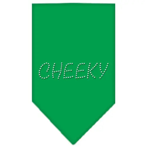 Cheeky Rhinestone Bandana Emerald Green Small Default Title