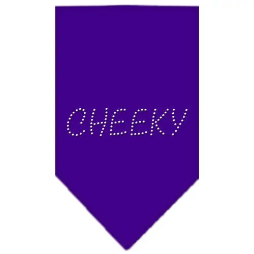 Cheeky Rhinestone Bandana Purple Large Default Title