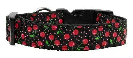 Cherries-Nylon-Collar-Black-Large-GreatEagleInc-333777077
