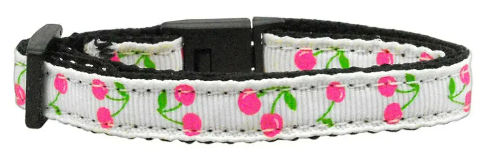 Cherries-Nylon-Collar-White-Cat-Safety-GreatEagleInc-318900274