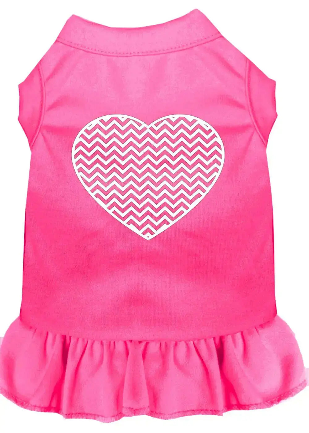 Chevron-Heart-Screen-Print-Dress-Bright-Pink-4x-_22_-GreatEagleInc-318742751