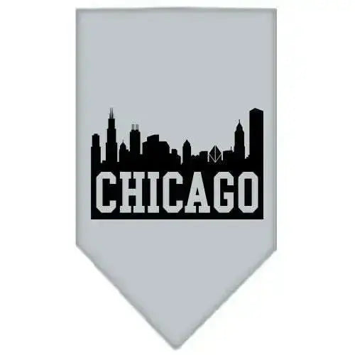 Chicago-Skyline-Screen-Print-Bandana-Grey-Large-GreatEagleInc-333914424