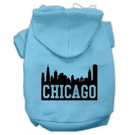 Chicago-Skyline-Screen-Print-Pet-Hoodies-Baby-Blue-Size-Xs-GreatEagleInc-319676488