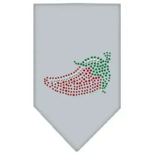 Chili-Pepper-Rhinestone-Bandana-Grey-Small-GreatEagleInc-318583746