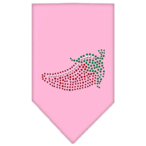 Chili Pepper Rhinestone Bandana Light Pink Large Default Title