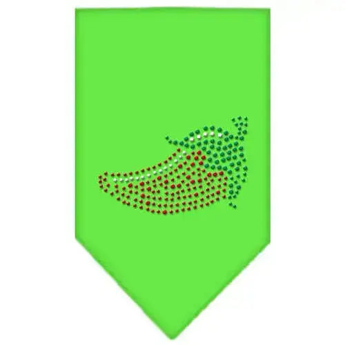 Chili-Pepper-Rhinestone-Bandana-Lime-Green-Small-GreatEagleInc-319324529