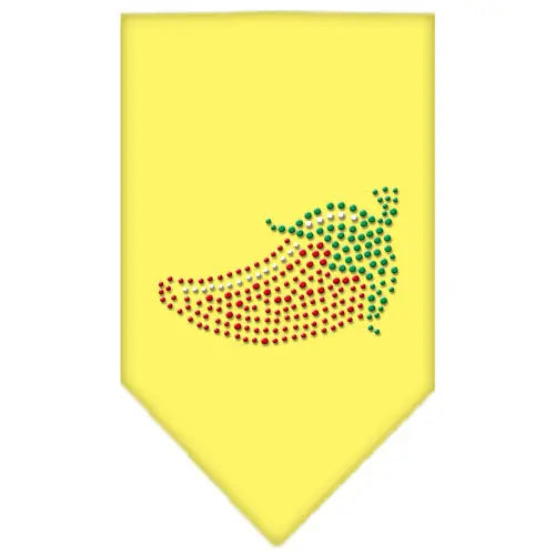 Chili Pepper Rhinestone Bandana Yellow Large Default Title