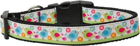 Chirpy Chicks Nylon Dog Collar Medium Narrow Default Title