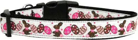 Chocolate-Bunnies-Nylon-Dog-Collar-Xs-GreatEagleInc-318919569