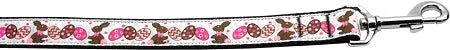 Chocolate Bunnies Nylon Dog Leash 5/8 Inch Wide 6ft Long Default Title
