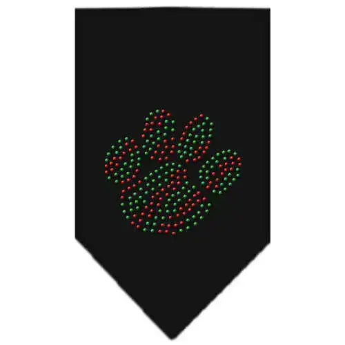 Christmas-Paw-Rhinestone-Bandana-Black-Large-GreatEagleInc-319055878