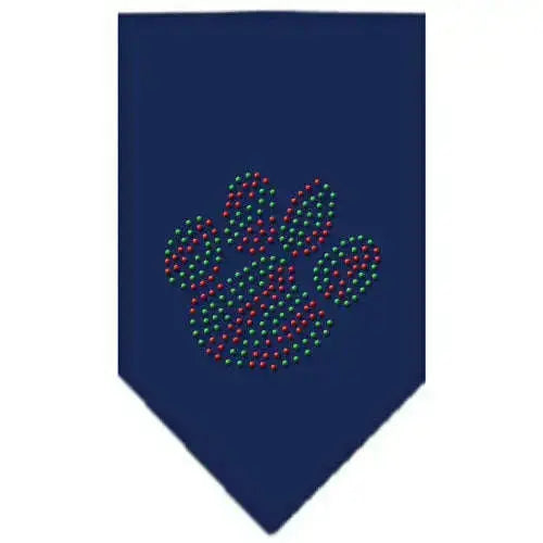 Christmas-Paw-Rhinestone-Bandana-Navy-Blue-Small-GreatEagleInc-319054183
