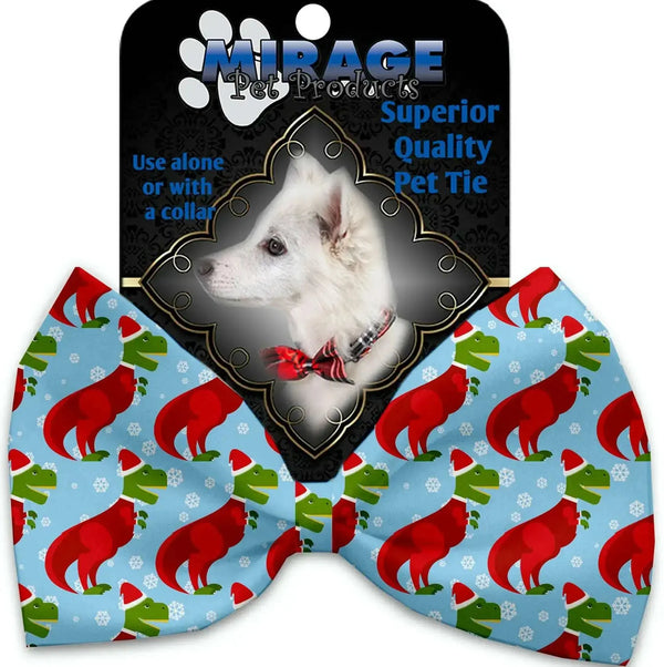 Christmas-T-rex-Pet-Bow-Tie-Collar-Accessory-With-Velcro-GreatEagleInc-318776776