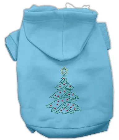 Christmas Tree Hoodie Baby Blue L Default Title