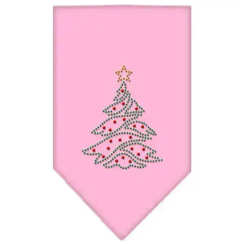 Christmas-Tree-Rhinestone-Bandana-Light-Pink-Small-GreatEagleInc-319051448