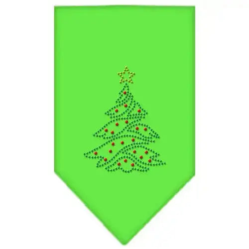 Christmas-Tree-Rhinestone-Bandana-Lime-Green-Large-GreatEagleInc-319052889