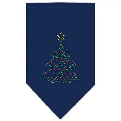 Christmas-Tree-Rhinestone-Bandana-Navy-Blue-Large-GreatEagleInc-319052645