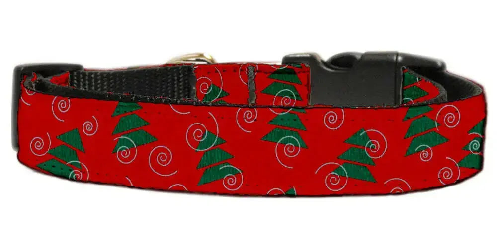 Christmas-Trees-Nylon-Dog-Collar-Medium-Narrow-GreatEagleInc-318601562