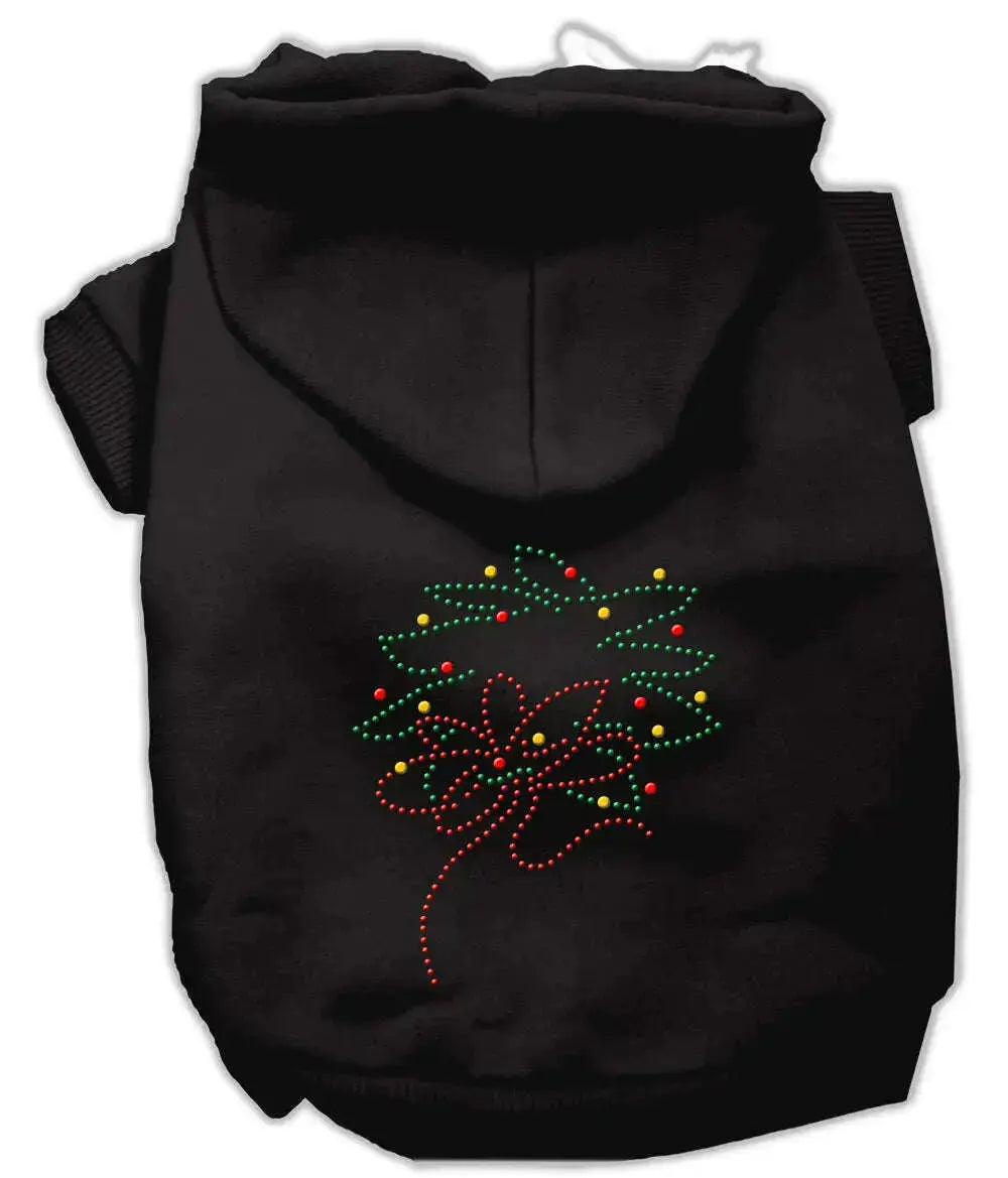 Christmas-Wreath-Hoodie-Black-L-GreatEagleInc-318697075