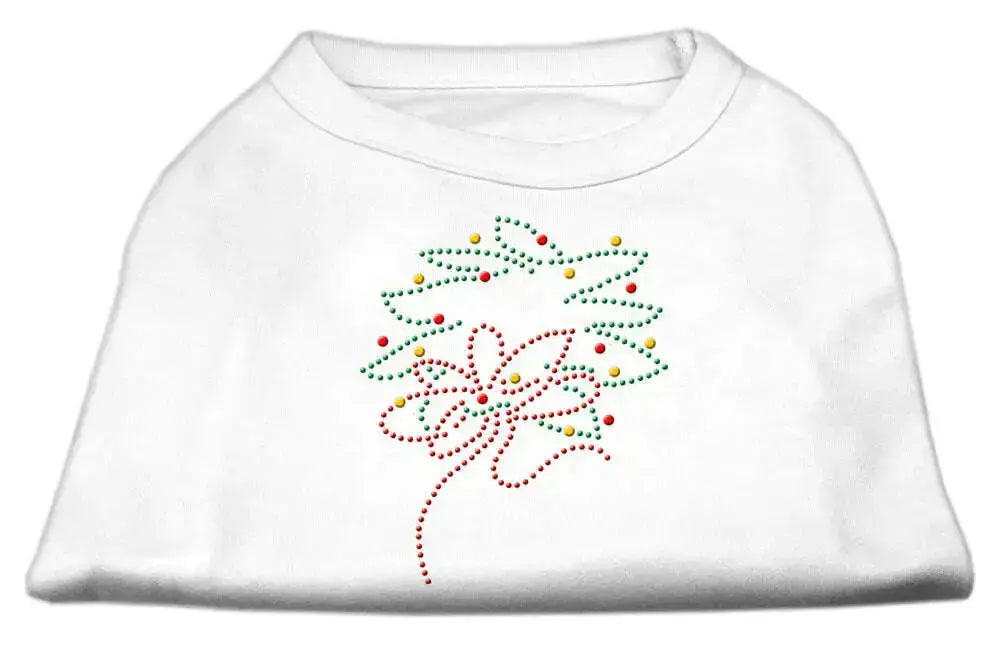 Christmas-Wreath-Rhinestone-Shirt-White-Xxl-GreatEagleInc-319852824