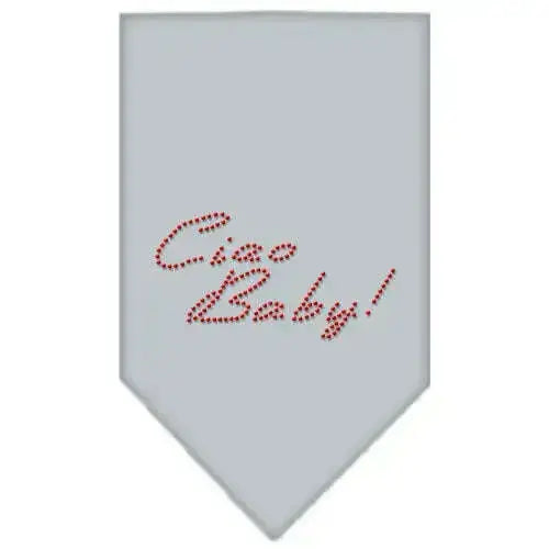 Ciao-Baby-Rhinestone-Bandana-Grey-Small-GreatEagleInc-319323544