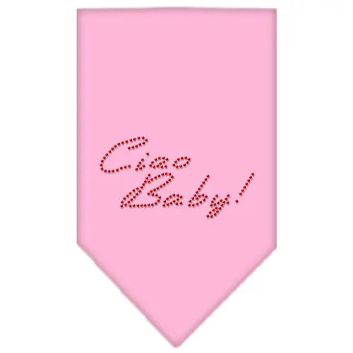 Ciao Baby Rhinestone Bandana Light Pink Large Default Title