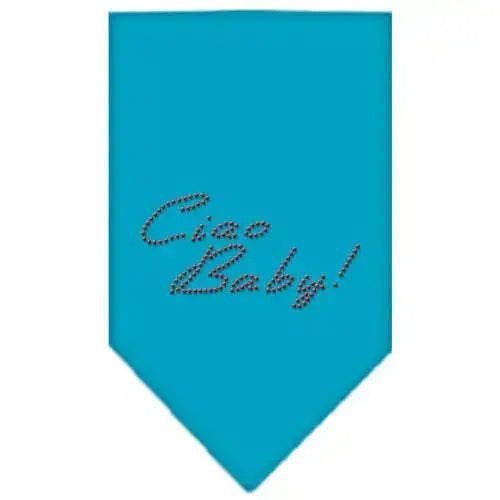 Ciao-Baby-Rhinestone-Bandana-Turquoise-Large-GreatEagleInc-318986540