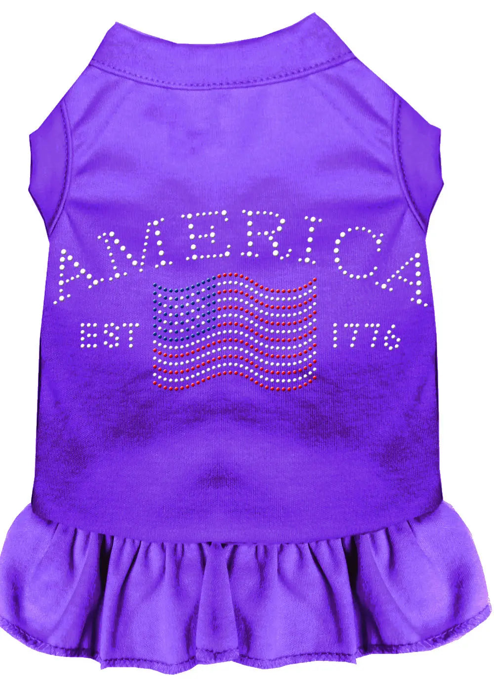 Classic America Rhinestone Dress Purple 4x Default Title