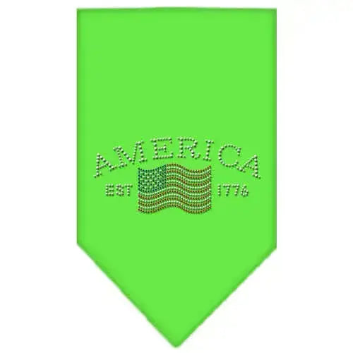Classic-American-Rhinestone-Bandana-Lime-Green-Small-GreatEagleInc-318988568
