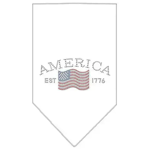 Classic-American-Rhinestone-Bandana-White-Small-GreatEagleInc-318989110