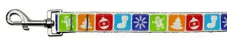 Classic-Christmas-Nylon-Dog-Leash-5-8-Inch-Wide-4ft-Long-GreatEagleInc-318600361