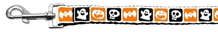 Classic Halloween Nylon Ribbon Leash 1 Inch Wide 6ft Long Default Title