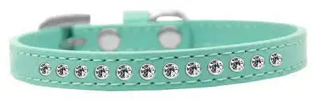 Clear-Crystal-Size-12-Aqua-Puppy-Collar-GreatEagleInc-333856864