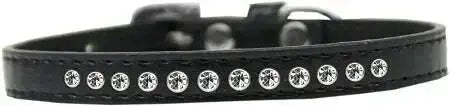 Clear-Crystal-Size-12-Black-Puppy-Collar-GreatEagleInc-318575938