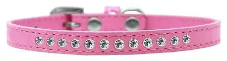 Clear-Crystal-Size-12-Bright-Pink-Puppy-Collar-GreatEagleInc-333856576