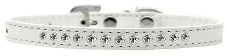 Clear-Crystal-Size-8-White-Puppy-Collar-GreatEagleInc-319643177
