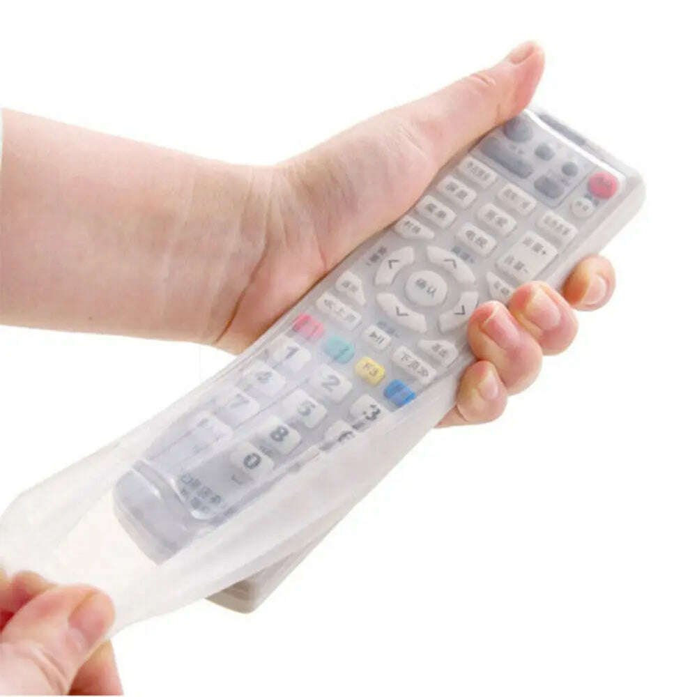 Clear-TV-Air-Condition-Remote-Controller-Silicone-Protector-Case-Cover-Skin-Waterproof-Pouch-Bags-GreatEagleInc-334000568