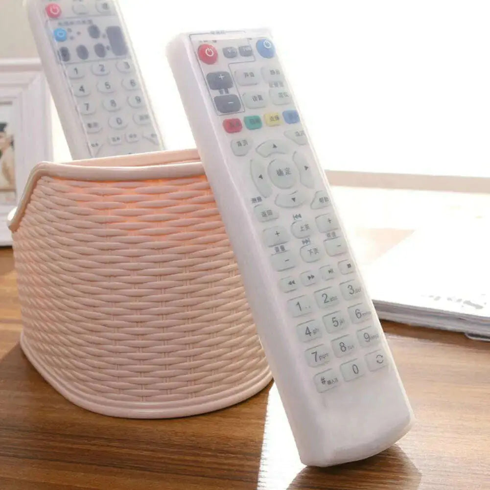 Clear-TV-Air-Condition-Remote-Controller-Silicone-Protector-Case-Cover-Skin-Waterproof-Pouch-Bags-GreatEagleInc-334066573