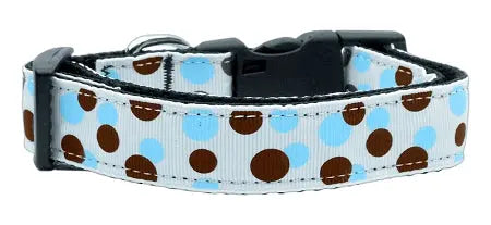 Confetti Dots Nylon Collar Baby Blue Large Default Title
