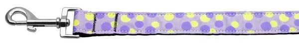 Confetti-Dots-Nylon-Collar-Lavender-1-Wide-4ft-Lsh-GreatEagleInc-318764433