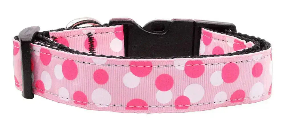 Confetti-Dots-Nylon-Collar-Light-Pink-Large-GreatEagleInc-318901667
